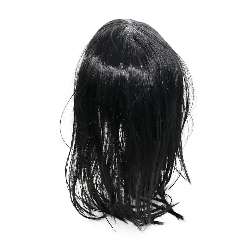 

MOMO Scary Hacking Game Horror Latex Mask Nicro Death Game Scary Mask Halloween Female Ghost Big Eye With Long Wigs