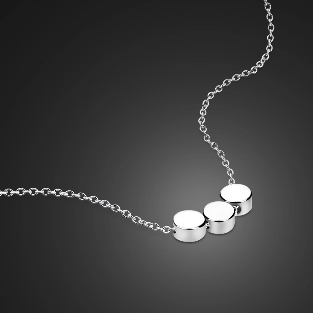 Простые серебряные ювелирные изделия женские модели ожерелье из стерлингового