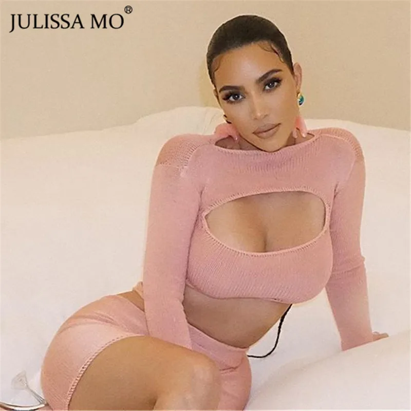 

Женское прозрачное облегающее платье JULISSA MO, летнее пикантное ажурное мини-платье, комплект из двух предметов, блестящие вечерние платья