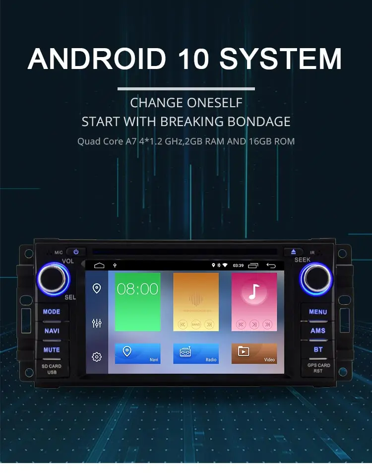 LJDA Android 10 автомобильный Радио Мультимедиа DVD gps для Dodge ram 1500 Chrysler Sebring Jeep Compass Commander Grand Cherokee Wrangler