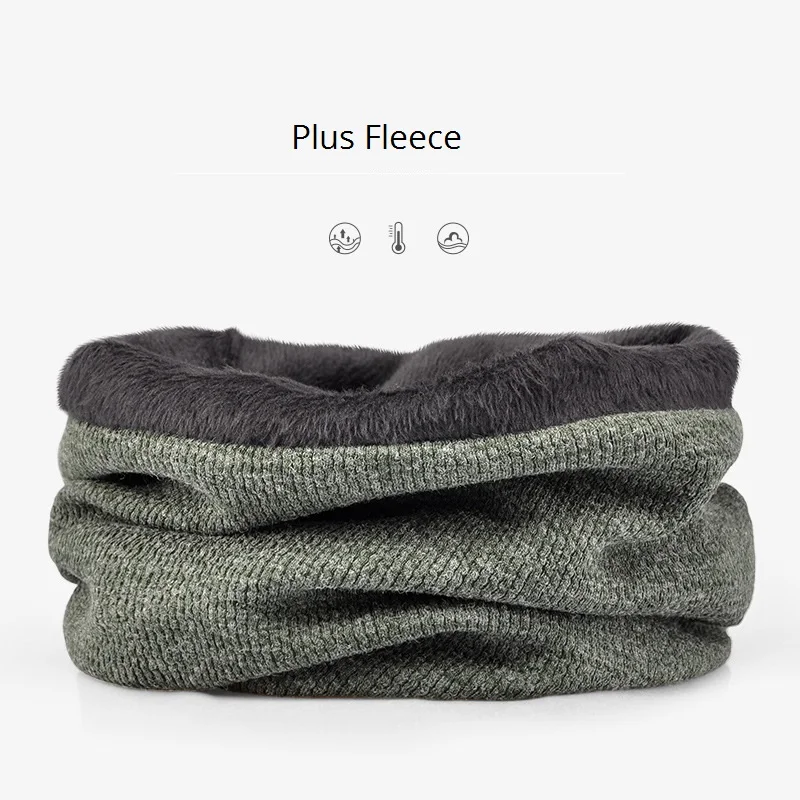 CAMOLAND модные вязаные шапочки Beanie для мужской на зиму и осень шотландская шапочка с защитой Теплая Флисовая шапка мужские спортивные для улицы Beanie шапки - Цвет: Army Green Fleece