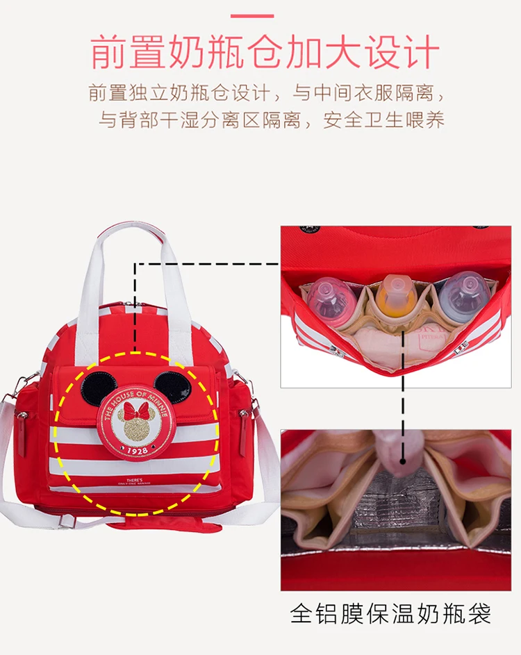 Disney рюкзаки многофункциональная сумка для подгузников большая емкость