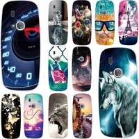 print tpu cover for nokia 3310 2017 back phone case for nokia 3310 2017 silicone case painted pattern butterfly flower cute cat