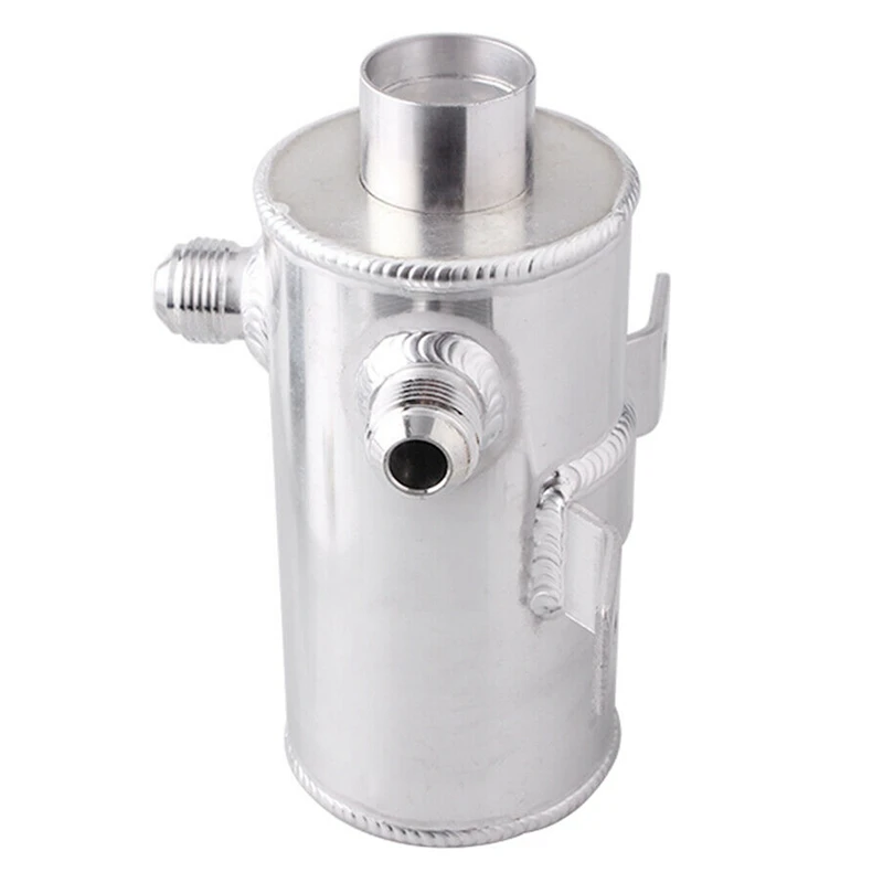750Ml Universal Aluminium Baffled Engine Oil Catch Can with 2X AN10 Twin Port Breather Filter Car Fuel Tank | Автомобили и