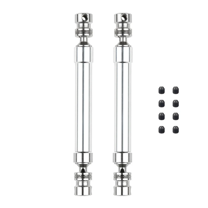

2 Set RC Car Part: 1 Set CVD Drive Shaft 110-160mm & 1 Set Front and Rear Lower Suspension Arms OP Swing Arm Pull Rod