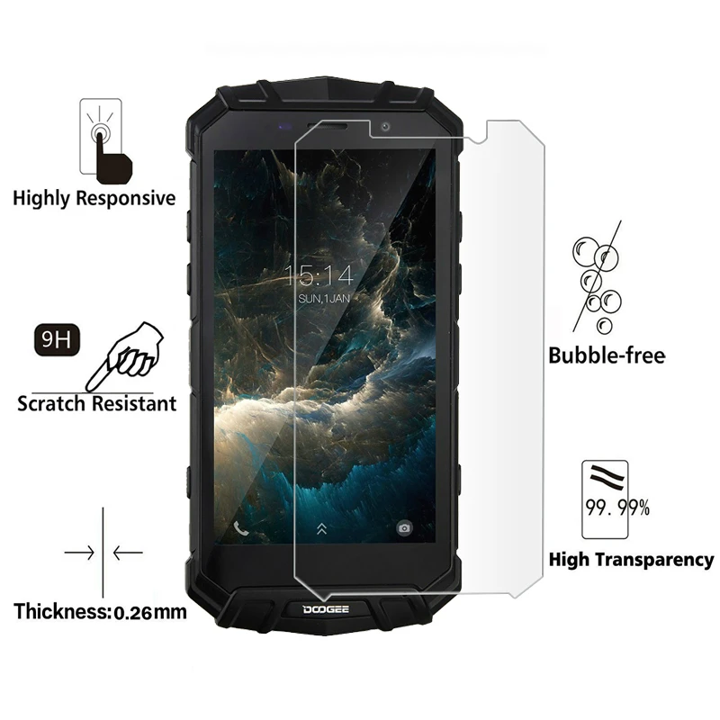 Закаленное стекло JGKK 9H Для Doogee S95 S90 Pro S90C S60 Lite Защита экрана для взрывозащищенное