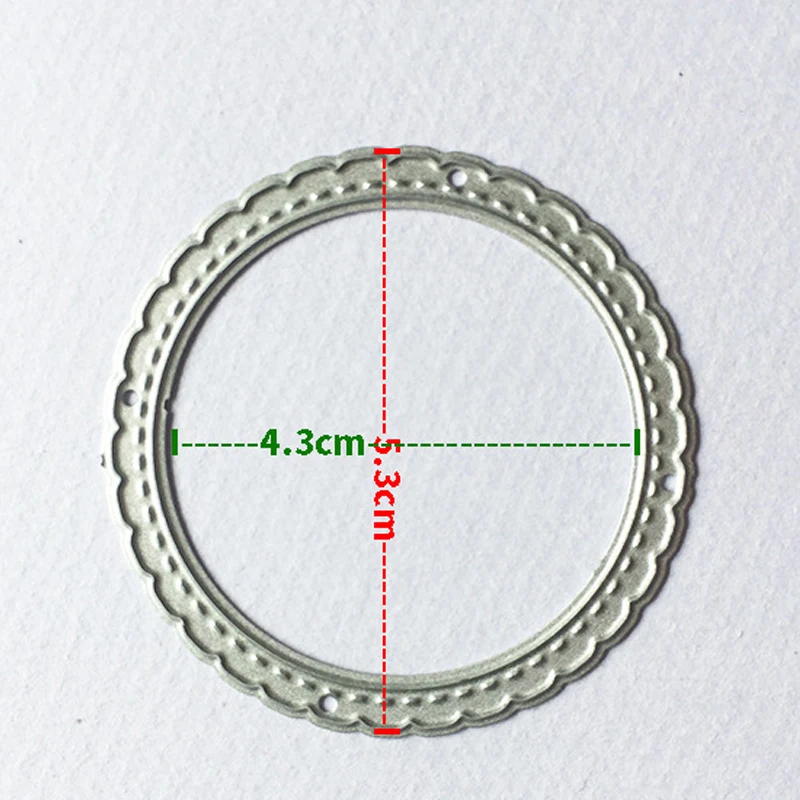 Металлические резные штампы новинка 2020 волнистый стежок круг рамка бирки Scrpabooking