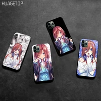 huagetop nakano miku gotoubun no hanayome phone case for iphone 12 pro max 11 pro xs max 8 7 6 6s plus x 5s se 2020 xr case
