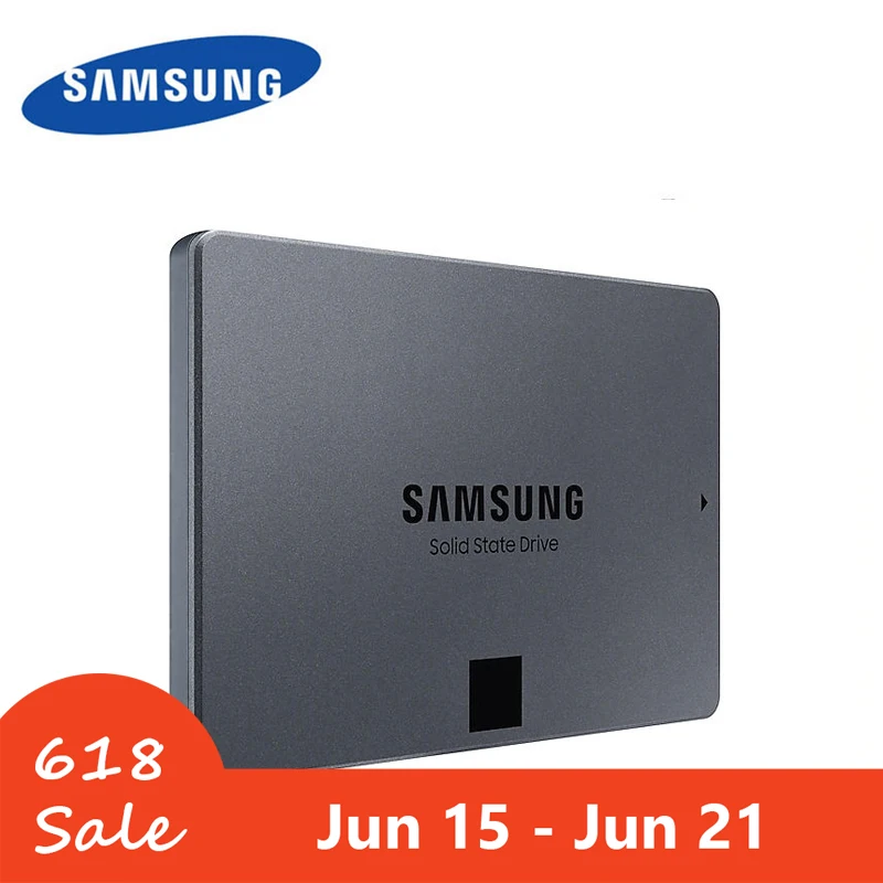 Внутренний твердотельный диск SAMSUNG 860 QVO 1 ТБ 2 SSD QLC SATA III 5 дюйма HDD для ноутбука |