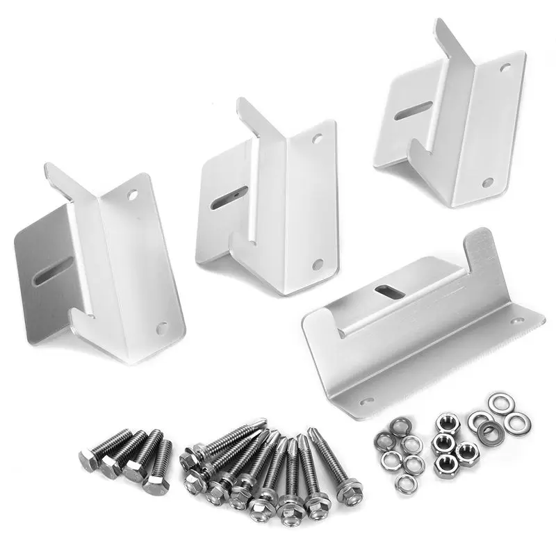 ZB-02 Silver Tone Solar Panel Mounting Z Bracket Set for Yacht/Solar | Обустройство дома