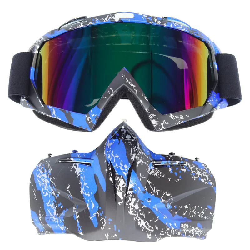 

Мотоциклетные ветрозащитные зеркальные очки для мотокросса, маска на заказ, велосипедные очки, солнцезащитные очки, мотоциклетный лыжный ш...