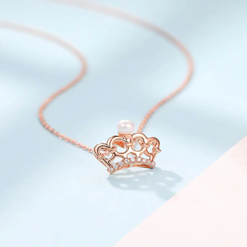 Ожерелье с бриллиантами ZOCAI Fine 18K Корона чокер ювелирные изделия подвеска