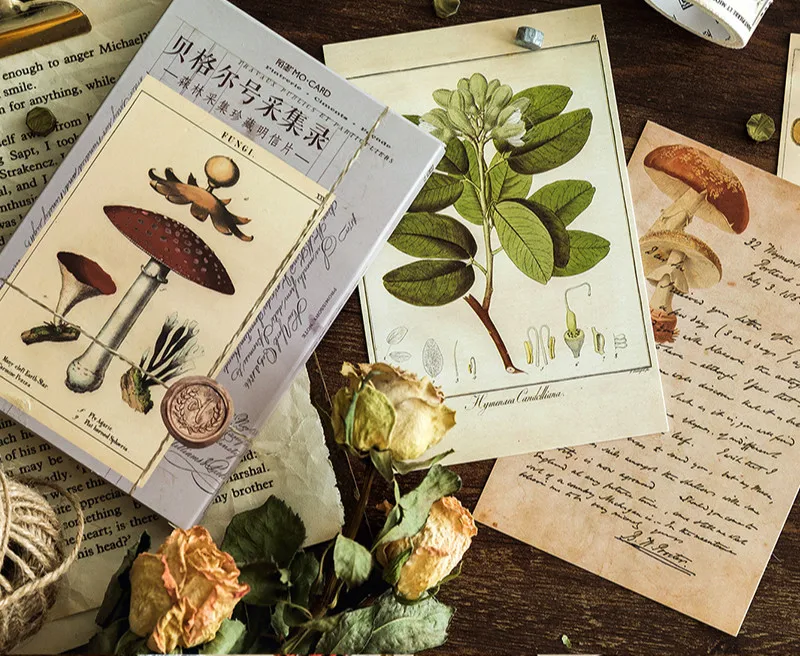 30 шт./кор. древнего леса Животные Стиль Винтаж Почтовые открытки подарок ретро