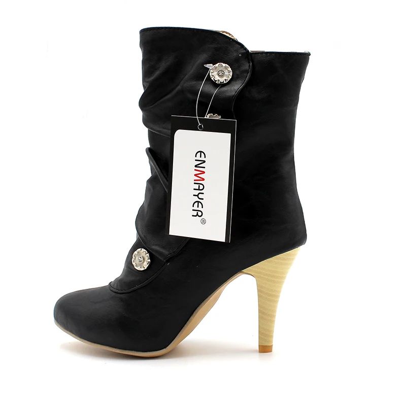 ENMAYER/Женская обувь распродажа зимние сапоги новая пикантная стильная женская до