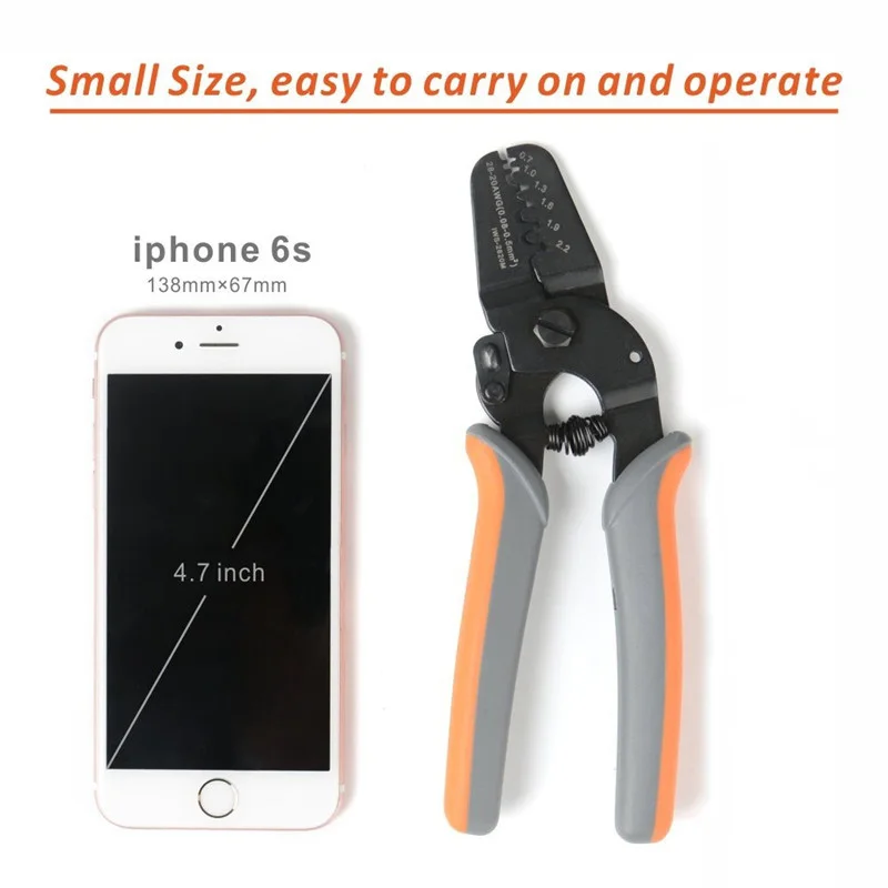 IWS-2820M Crimping Tools for JAM Molex Tyco Terminal and Connector Multi-Function Wire Stripper Cable Cutter Plier | Инструменты