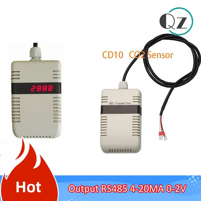 Датчик углекислого газа CD10 инфракрасный датчик CO2 RS485 Modbus 4-20 мА 0-2 в с дисплеем