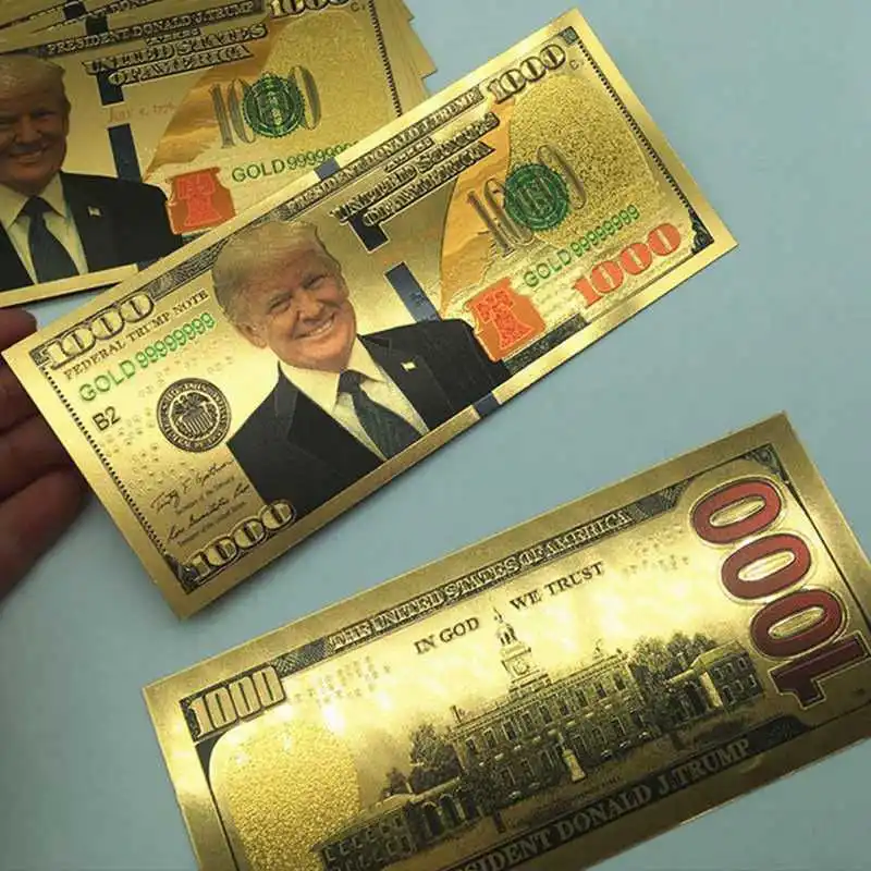 1 шт античные с покрытием реалистичный Дональд Трамп и первая леди под старину