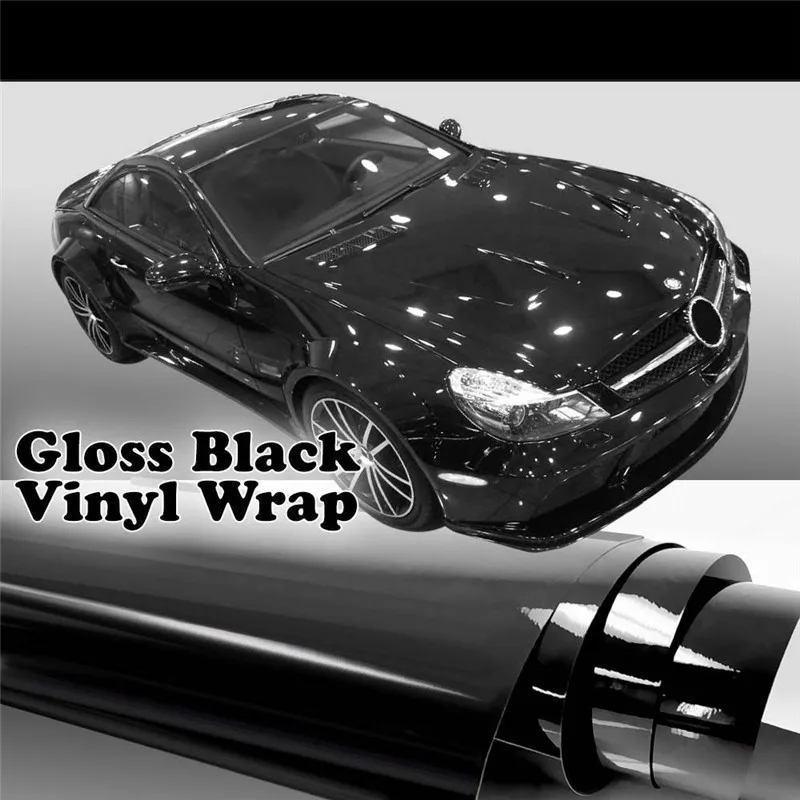 1x матовый чёрный винил пленка обертывание автомобиля DIY Наклейка для 3D