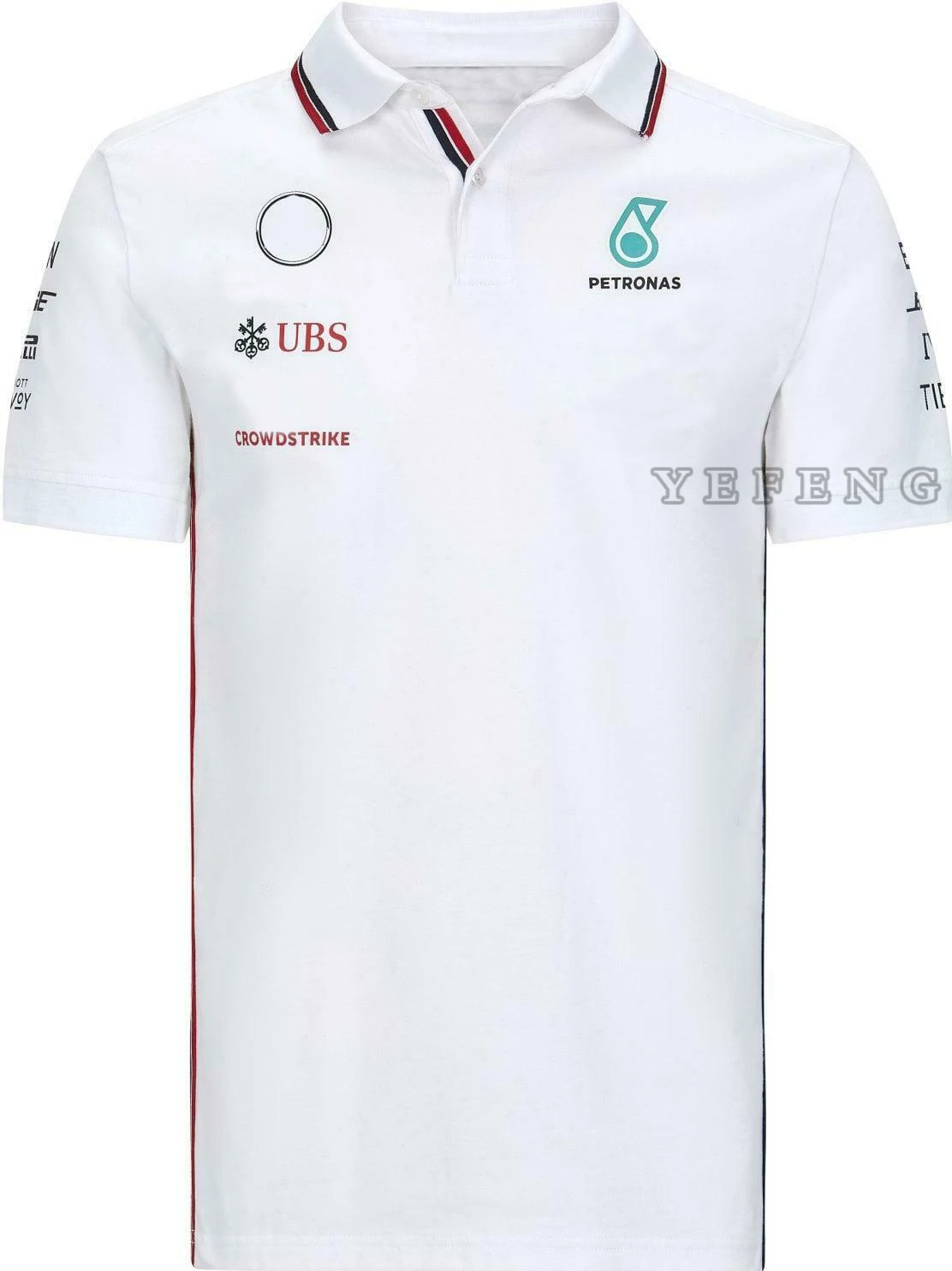 Сезон 2021 отворот поло Петронас Мотоспорт команда F1 гоночный GP Мужская дышащая