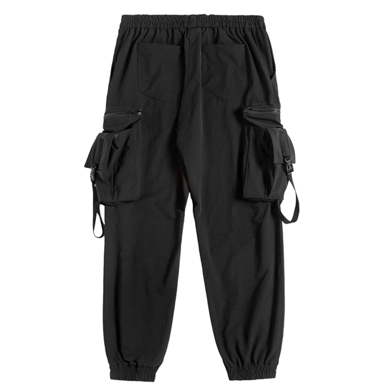 

11 BYBB'S DARK 2020 Streetwear Multi Pockets Ribbons Cargo Pant Man Hip Hop Tactical Function Pants Elastic Jogger Men Trousers