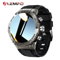 lemfo smart watch men 2021 bluetooth call 3 side buttons custom watch face long standby sport smartwatch 360360 hd large screen