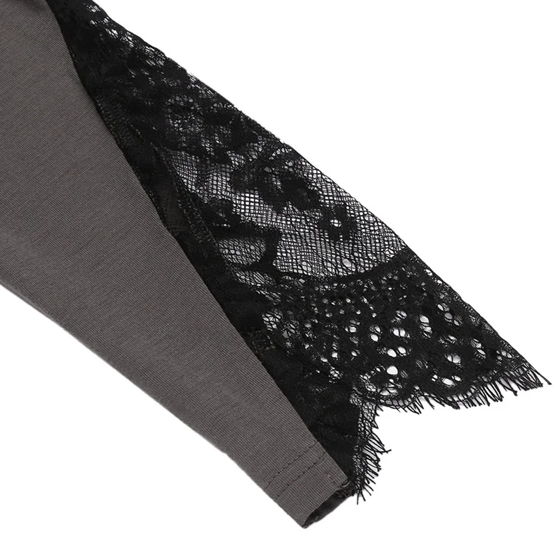

Women Cotton Soft Lace O-Neck Pajama Set Long Sleeve Comfortable Fashion Autumn Winter Homewear Sets for Femmes