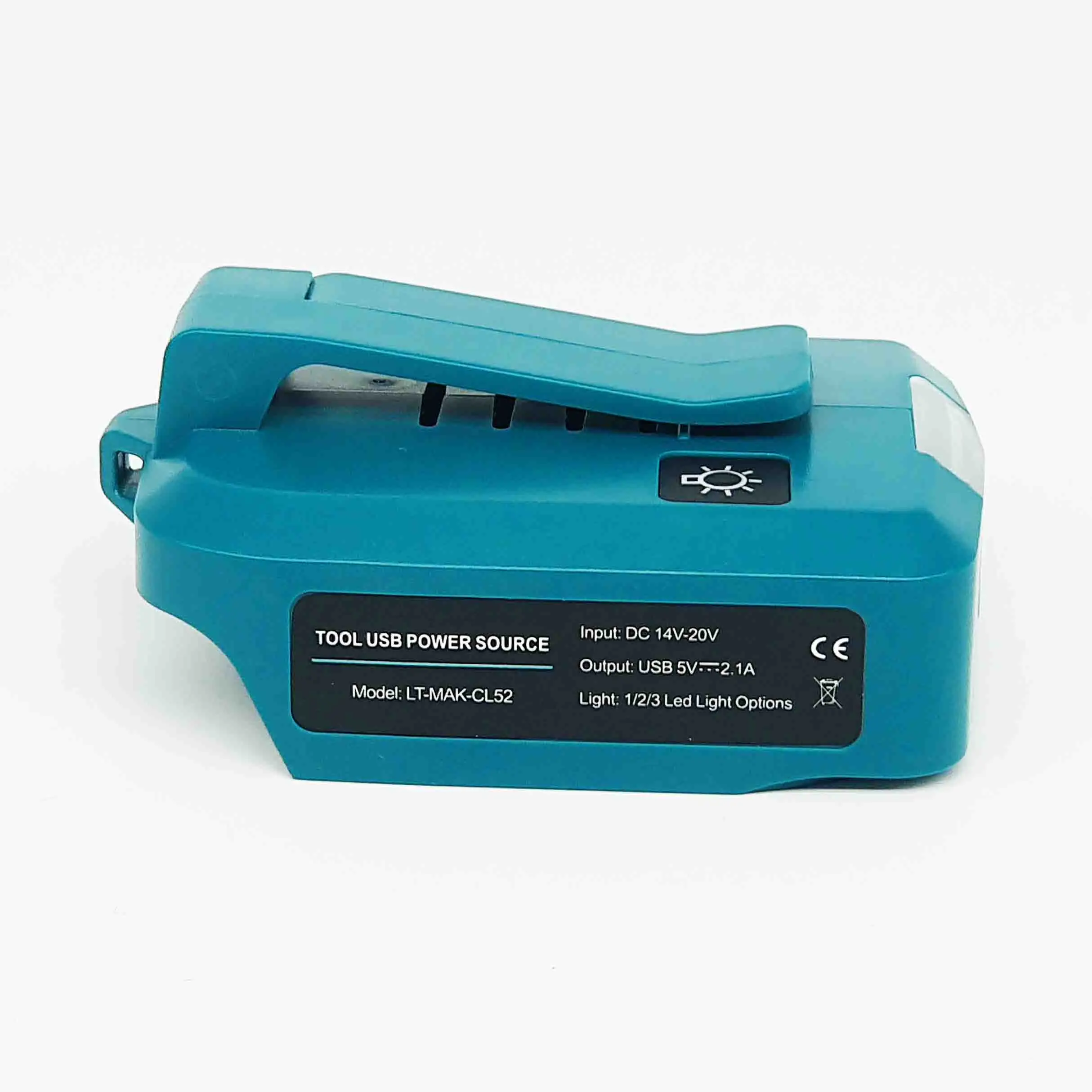 Для Makita светодиодный светильник ADP05 14 4 В/18 в аккумулятор Lion с двумя USB