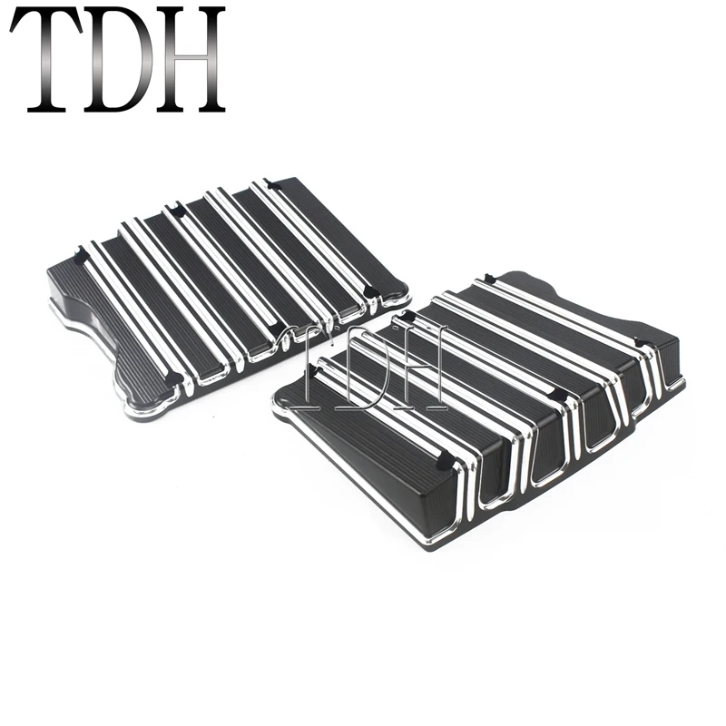Для Harley Twin Cam Softail Dyna Fat Boy Bob Glide Rocker Box Крышка верхняя защита CNC алюминиевый 10 Калибр