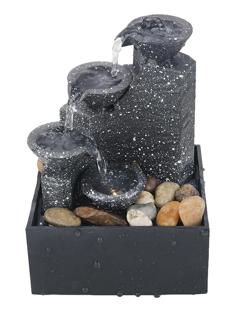 Настольный водяной фонтан со светодиодсветильник кой USB-подключение