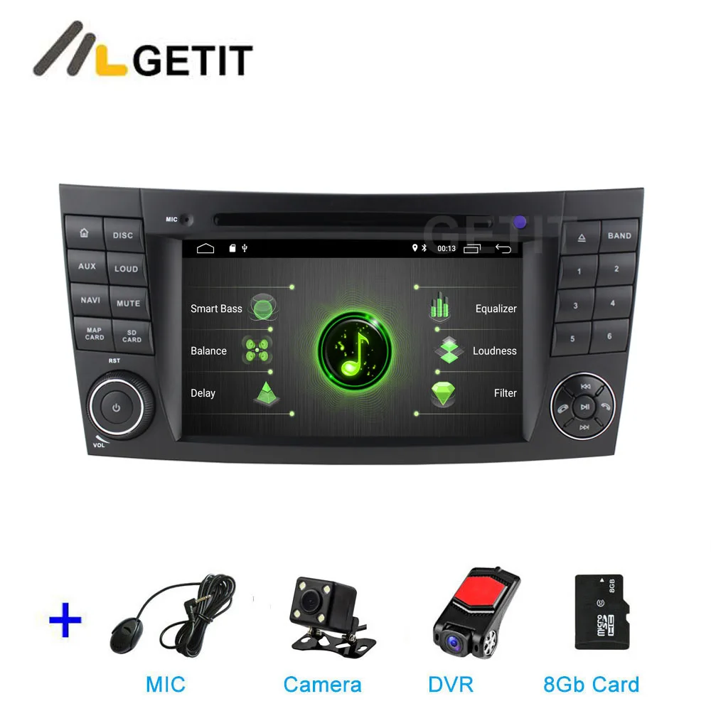DSP 2G CAM DVR SD DSP 64G PX6 Android 9,0 Автомобильный DVD плеер для Mercedes Benz e-класс W211 E200 E220 E300 E350 E240 E270 E280 класс CLS W219 - Цвет: DSP 2G CAM DVR SD