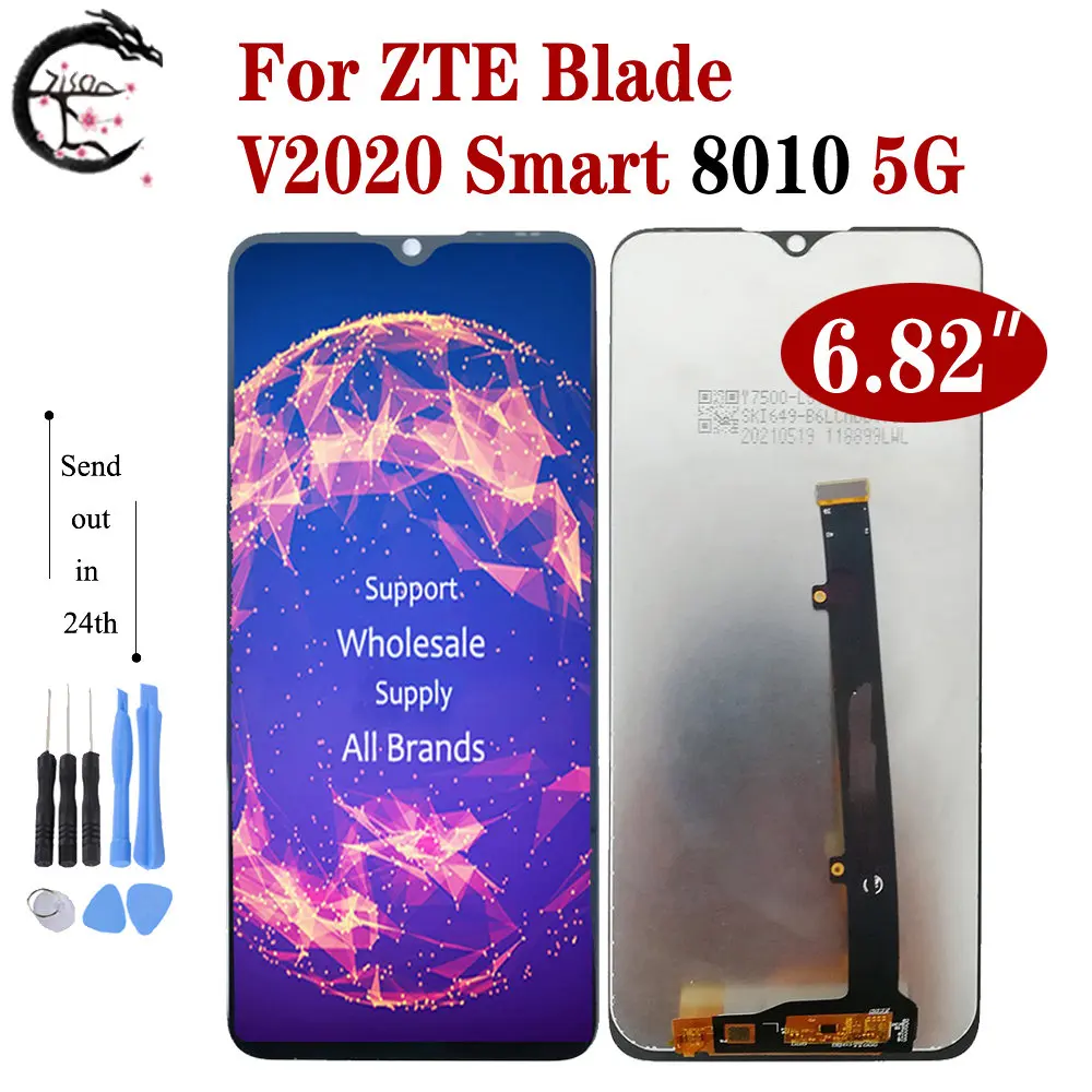 6 82 ЖК-дисплей для ЖК-дисплея ZTE Blade V2020 Смарт 8010 5G Экран дисплея с сенсорным экраном