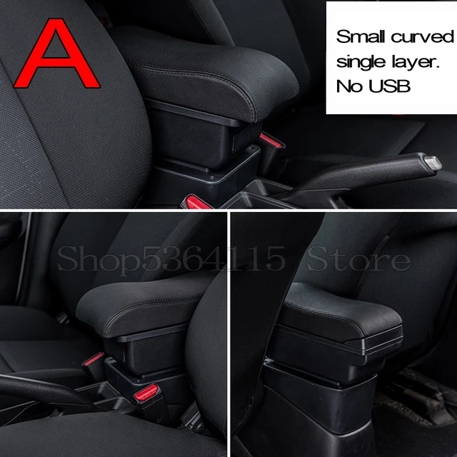 black Для Suzuki Swift Handrail центральной консоли ящик для хранения+ держатель стакана, пепельница+ зарядка через USB - Название цвета: black