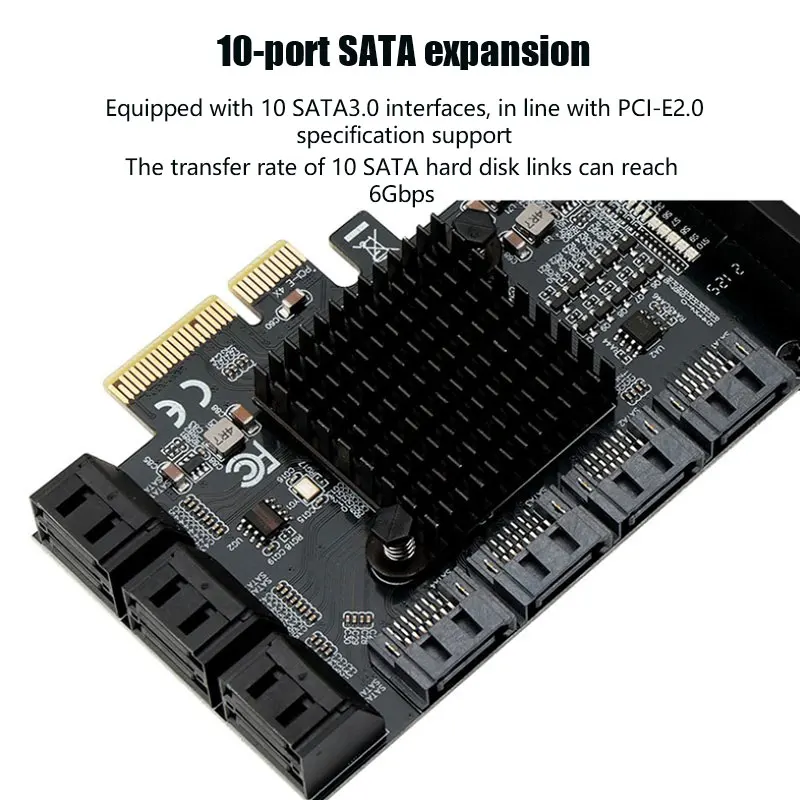 PCI-E Adapter To SATA 3.0 to PCI Express x4 Expansion Card SATA3.0 PCIe PCI-e Controller | Компьютеры и офис
