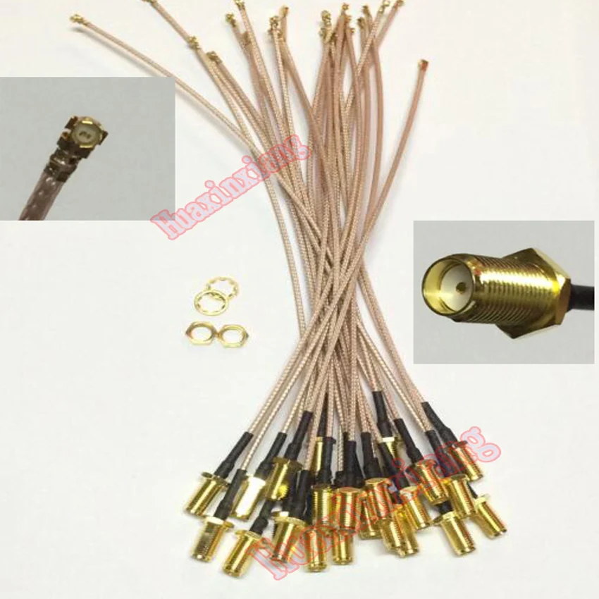 10 шт./лот прямой RF SMA женский (контактный разъем) для IPEX/IPE/U.FL соединитель кабель с