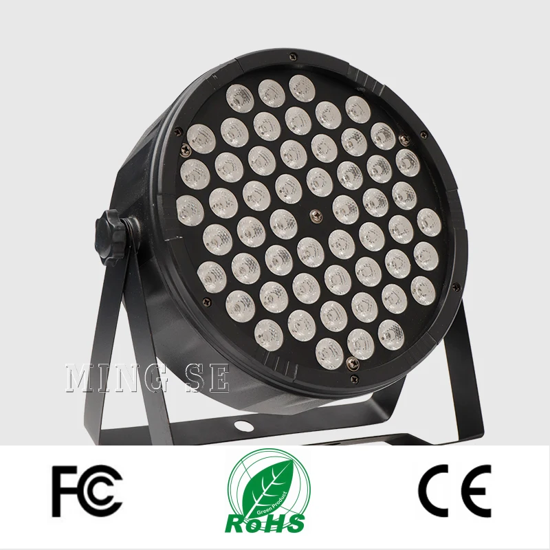 2 шт./лот 54X3W RGB 3 в 1 Светодиодный светильник Par 54*3w LED PAR DMX512 светодиодные лампы