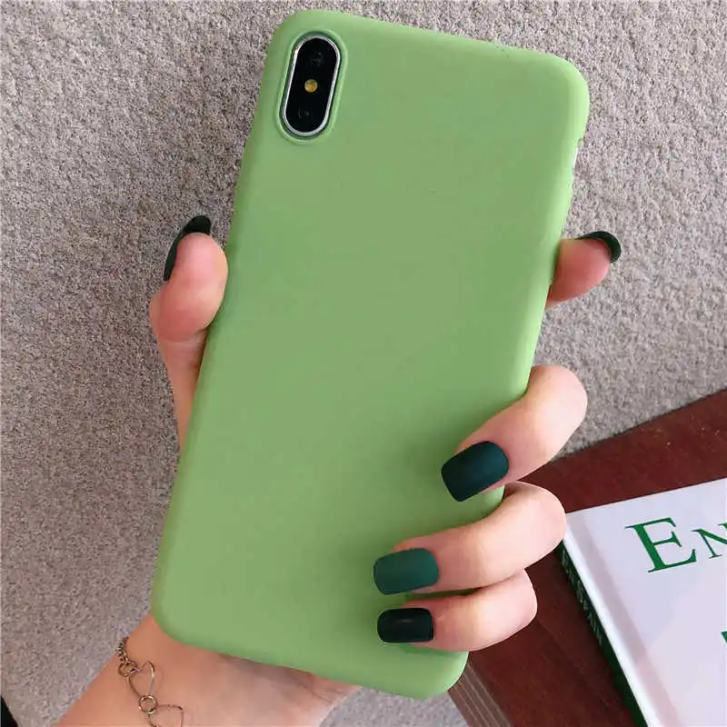 Green Матовый Силиконовый чехол для oneplus 7t 7 pro 7pro 6t 6 5t 5 3t 3, мягкий ТПУ песчаник, задняя крышка, не оставляет отпечатков пальцев, чехол fundas - Цвет: Green