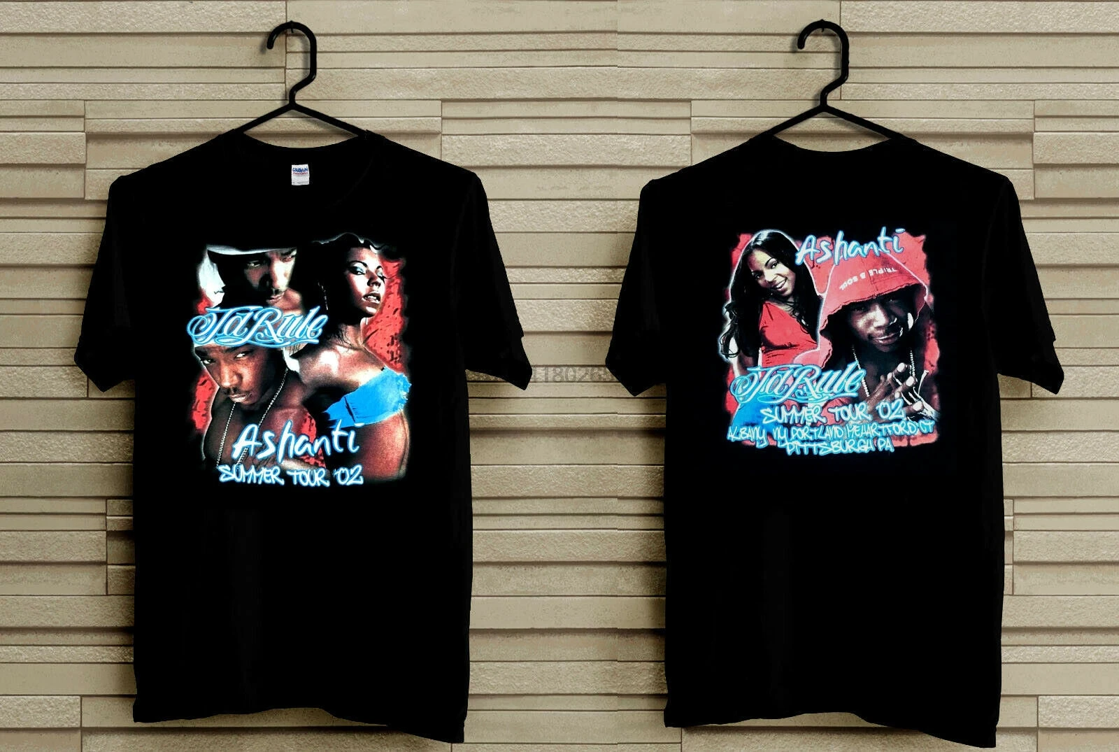 

Vintage Ja Rule Concert T Shirt Bootleg Rap Tee Ashanti 90s Murder Inc