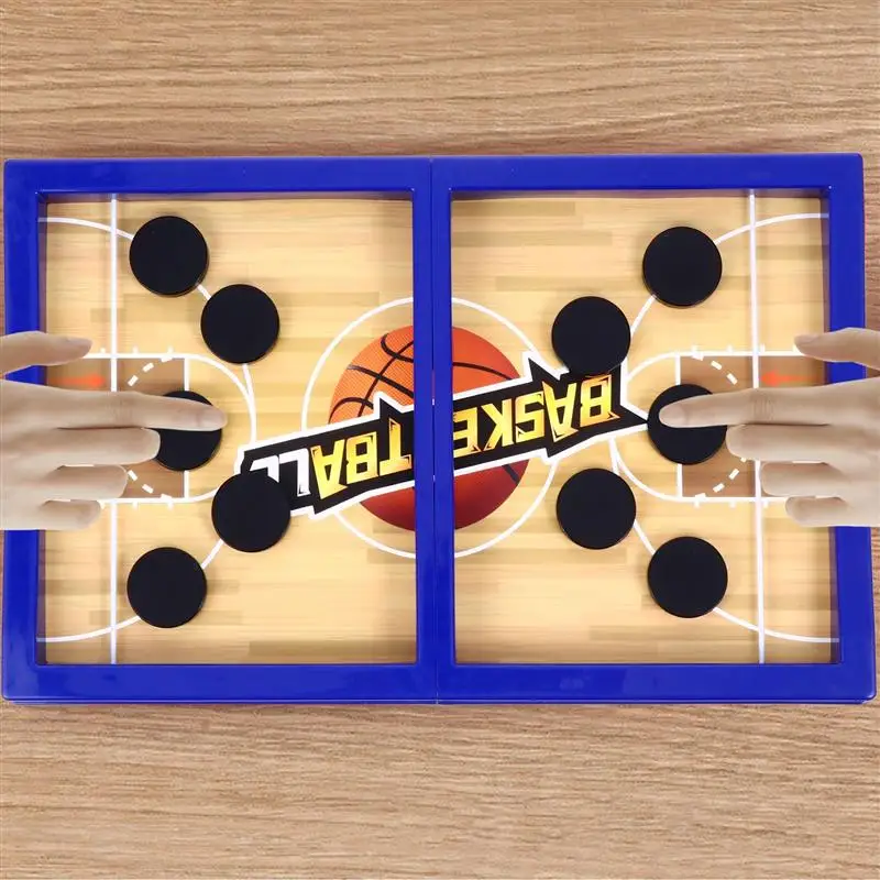 

Fast Sling Puck Game Ice Hockey Games 1 Set Double Ejection Chess Board Game Toy Interactive Desktop Catapult Game