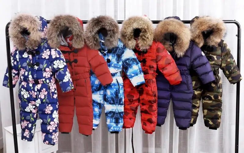 Зимняя одежда для детей до-30 градусов куртки девочек камуфляжные пальто детский