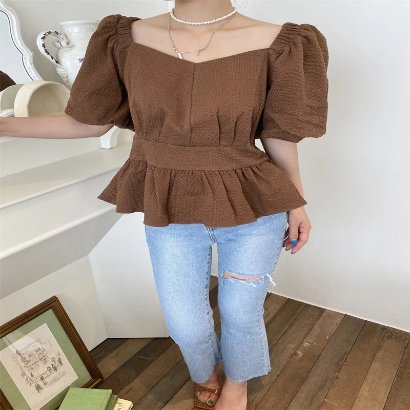 

French halter strap top