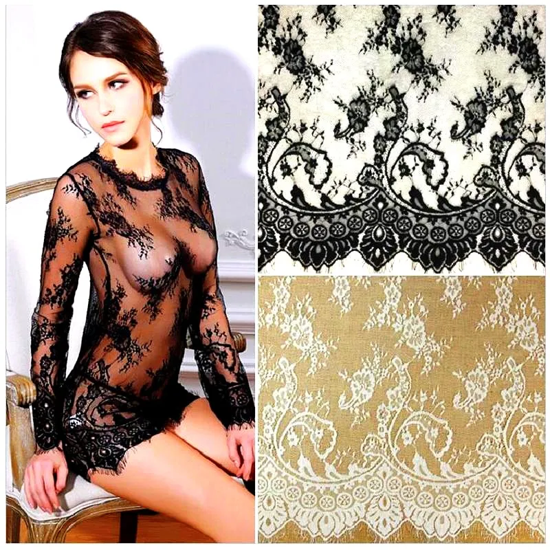 Кружевная ткань с ресницами мягкое пикантное нижнее белье кружевное Обрезанные