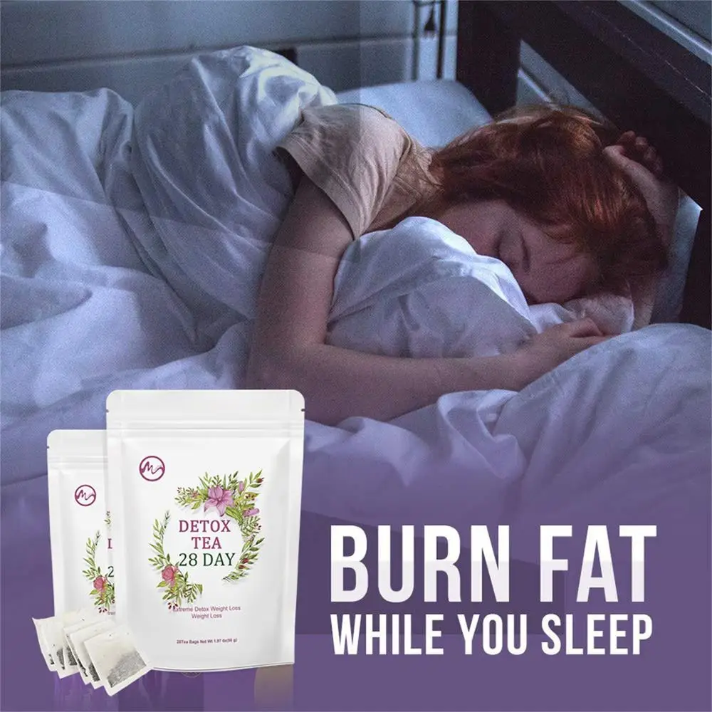 Minch ночное Очищение жиросжигание 28 дней Детокс чай уменьшение вздутия живота и