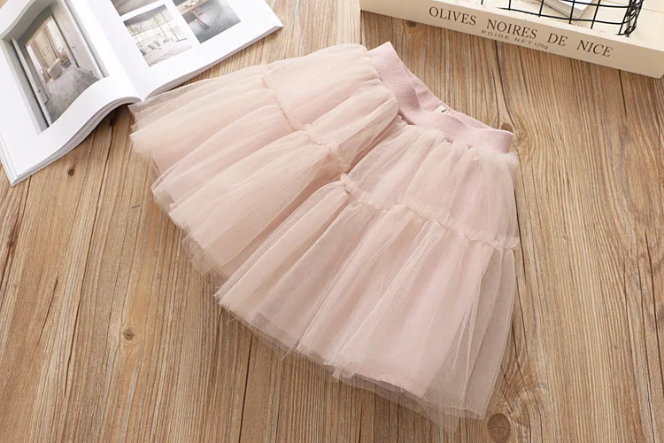 

Kids Girl's Short Sleeves Cartoon Rabbit T-shirt+ Short skirt clothing sets