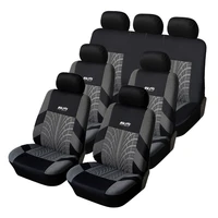 7pcs track detail style car seat covers set polyester fabric universal fits most cars covers car seat protector