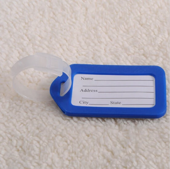 Ярлыки для багажа простой дизайн ярлыки сумок 5 шт. горячий адрес имя ремень сумка