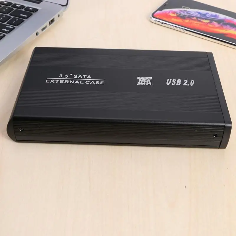 3,5 дюйма HDD чехол USB 2,0 на SATA SSD жесткий диск Корпус 2,5 дюйма USB 3,0 2,0 на SATA адаптер 480 Мбит/с твердотельный жесткий диск коробка