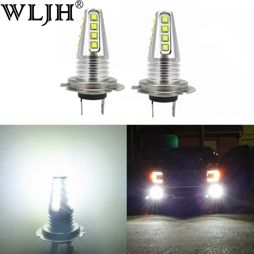 

2 шт., Автомобильные светодиодные лампы H7 12 в 24 В