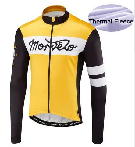 14 Morvelo Велоспорт Джерси с длинными рукавами зимние теплые, флисовые, вепродуваемые и защита от дождя комбинированная велоодежда велосипедная куртка - Цвет: 14