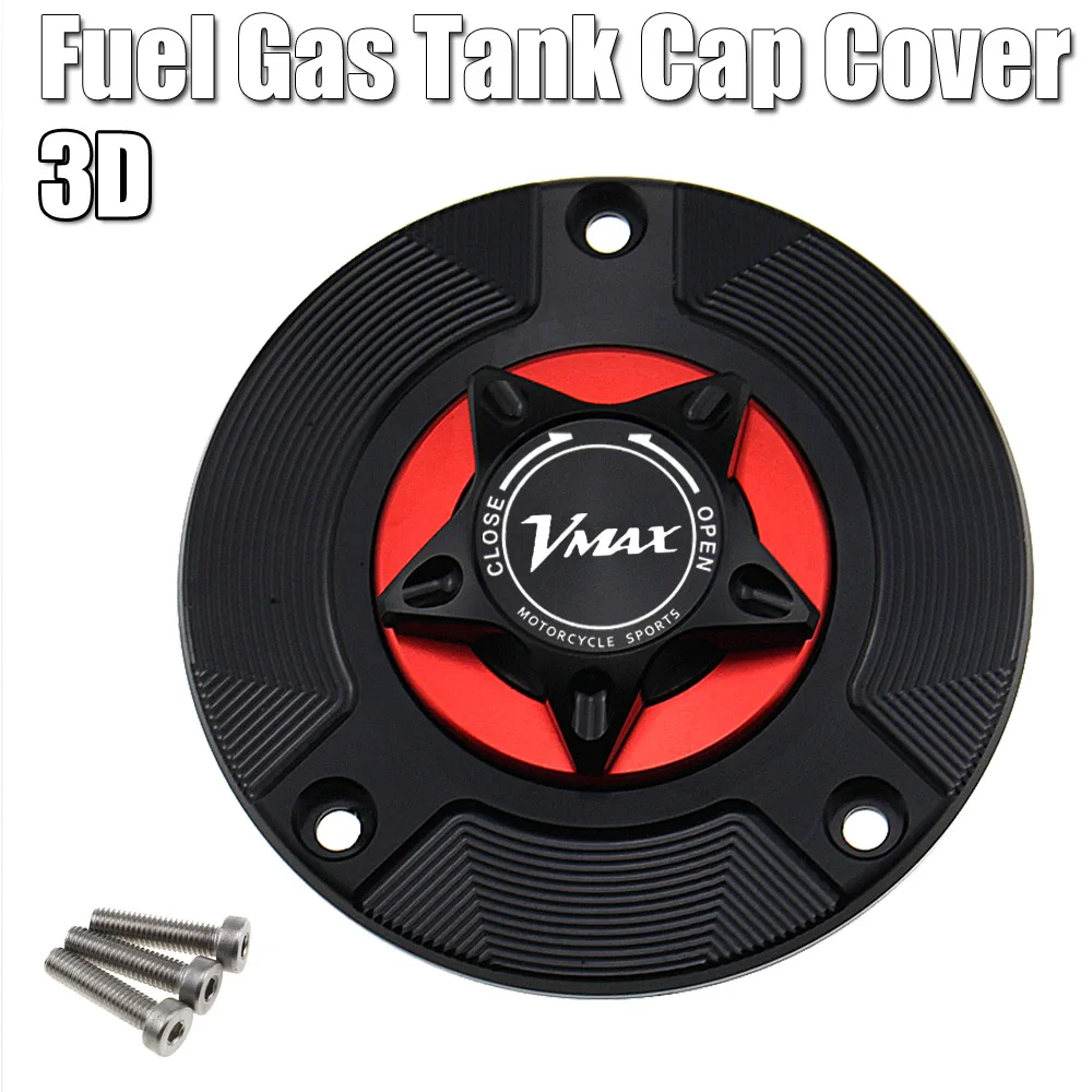 

For YAMAHA V-MAX 1700 1200 2009-2016 Logo 8 Colors CNC Aluminum Keyless Motorcycle Accessories Fuel Gas Tank Cap Cover