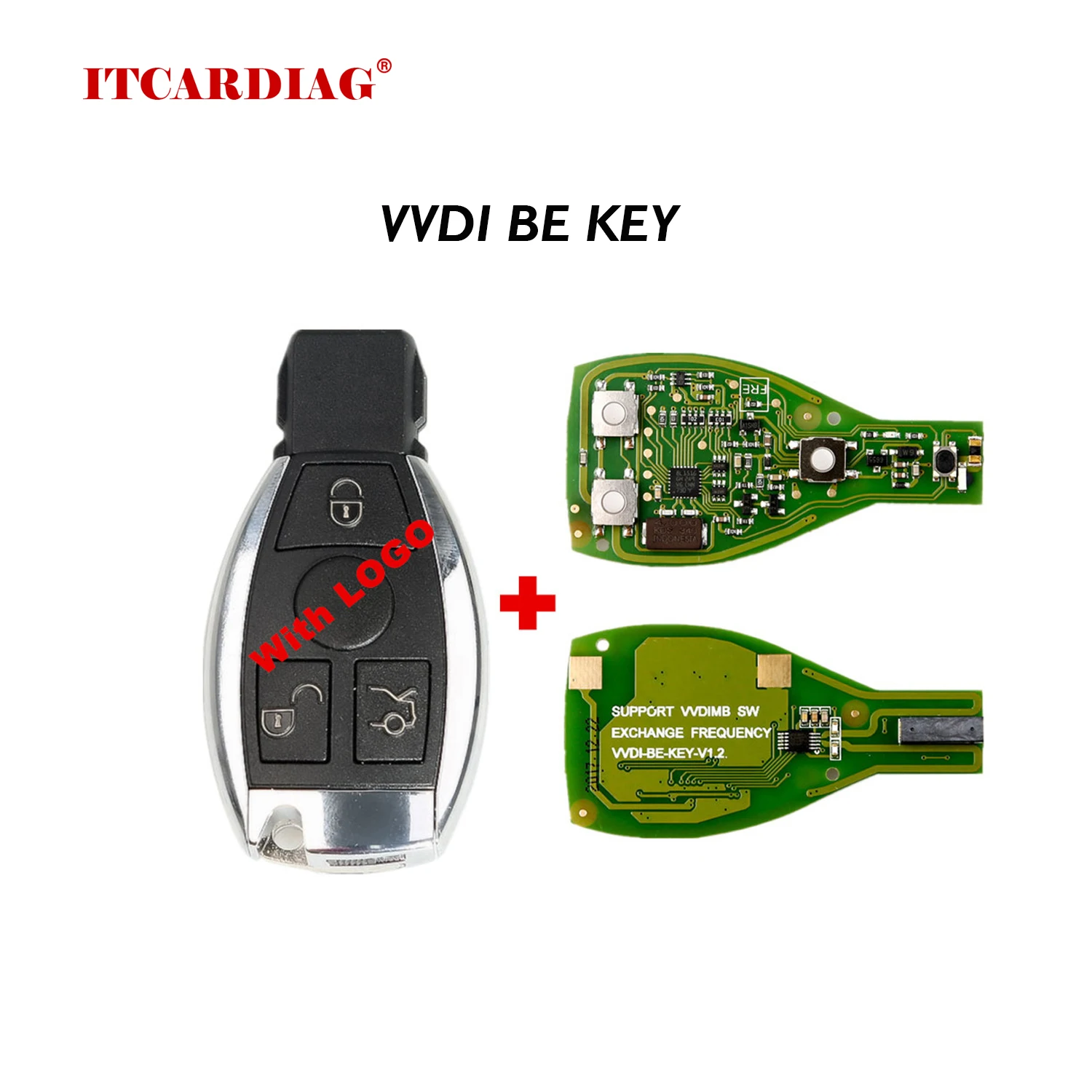 

Xhorse VVDI BE Key Pro Improved Version and For Benz Smart Key Shell 3 Button For Benz XNBZ01CH Remote Key Chip